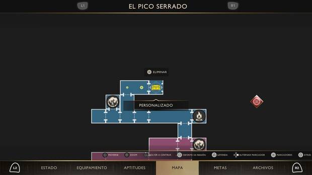 God of War Sons of Sparta - Localización en el mapa del cofre de suministros 57