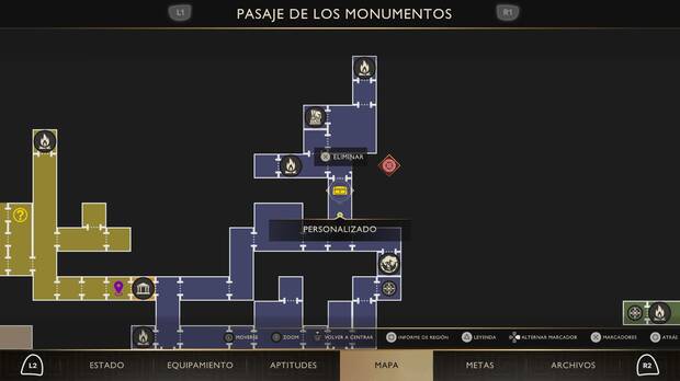 God of War Sons of Sparta - Localización en el mapa del cofre de suministros 45