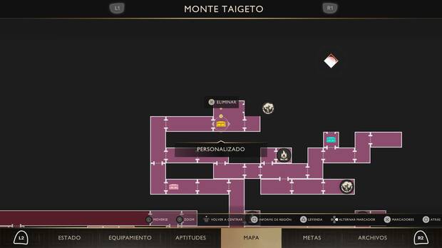 God of War Sons of Sparta - Localización en el mapa del cofre de suministros 40