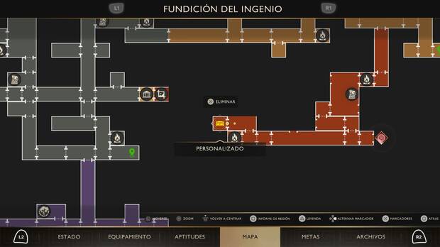 God of War Sons of Sparta - Localización en el mapa del cofre de suministros 59