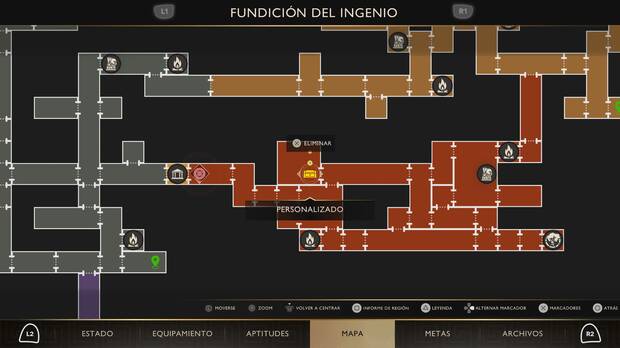 God of War Sons of Sparta - Localización en el mapa del cofre de suministros 67