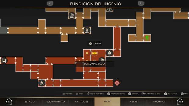 God of War Sons of Sparta - Localización en el mapa del cofre de suministros 63