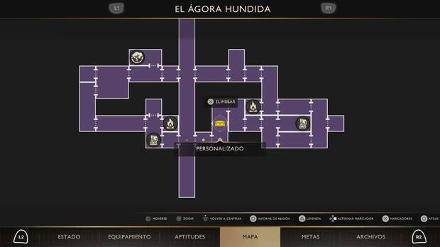 God of War Sons of Sparta - Localizaci�n en el mapa de la caja de hierro 13