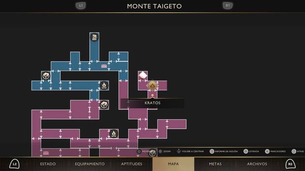 God of War Sons of Sparta - Localizaci�n en el mapa de la esquirla 09