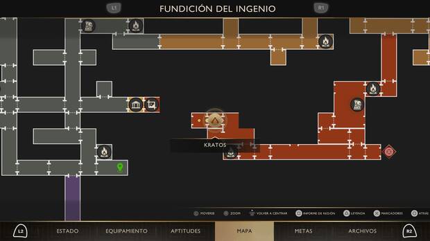 God of War Sons of Sparta - Localizaci�n en el mapa del objeto de valor 25