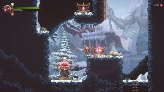 God of War Sons of Sparta - D�nde est� la esfera bermell�n de El pico serrado