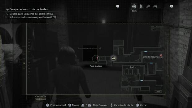 Resident Evil Requiem - Centro de pacientes (III), sala de Almacenamiento en frío en la esquina noroeste de la planta baja del ala oeste