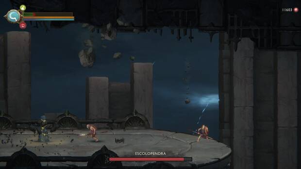 God of War Sons of Sparta - Consejos para derrotar al jefe Escolopendra