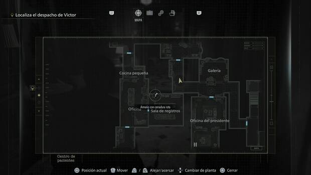 Resident Evil Requiem - Armarios con cerradura rota en el Centro de pacientes, ubicaci�n del armario de la Sala de registros al suroeste de la primera planta