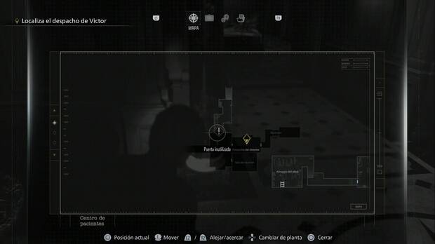 Resident Evil Requiem - Centro de pacientes (IV), ubicación de la Puerta inutilizada en la parte noroeste de la segunda planta