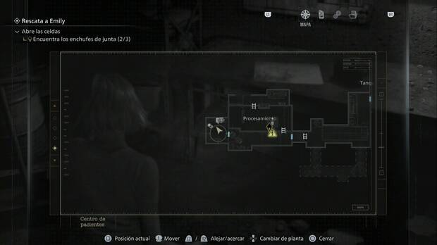 Resident Evil Requiem - Ri�oneras, ubicaci�n de la sala al suroeste de la zona de Procesamiento en los t�neles del Centro de pacientes donde se encuentra una de las Ri�oneras