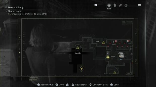 Resident Evil Requiem - Centro de pacientes (V), ubicaci�n de la Carretilla siguiendo el pasillo al noroeste del Horno
