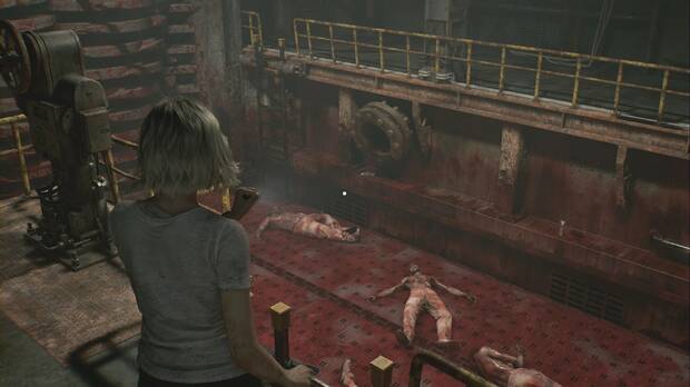 Resident Evil Requiem - Centro de pacientes (V), escalera de mano al sudeste del foso de la zona de procesamiento