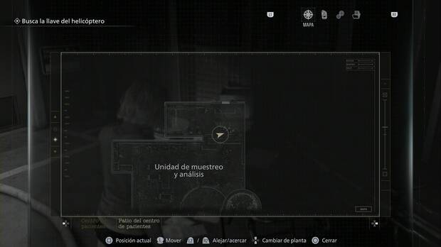 Resident Evil Requiem - Centro de pacientes (V), ubicación del documento Registro del sujeto 170 sobre una camilla en la esquina nordeste de la Unidad de muestreo y análisis