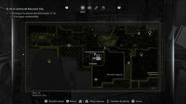 Resident Evil Requiem - Contenedores de la BSAA, ubicación del contenedor #02 junto a la tienda de campaña del Campamento central