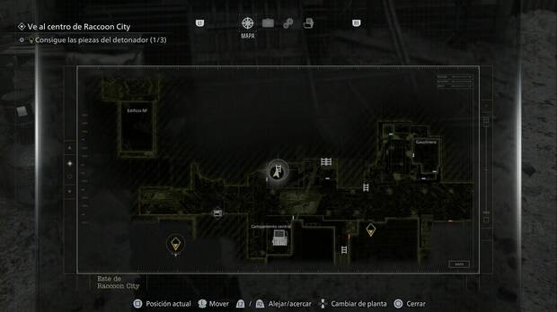 Resident Evil Requiem - Este de Raccoon City, escalera de mano que baja en la zona de los zombis al norte del Campamento central
