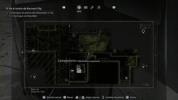 Resident Evil Requiem - Este de Raccoon City, ubicaci�n de la puerta que lleva a los Apartamentos Cedarbrook