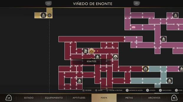 God of War Sons of Sparta - Ubicación en el mapa del Felino olvidado 08