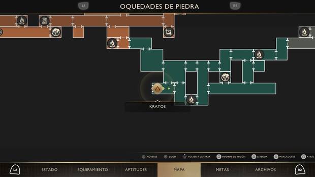 God of War Sons of Sparta - Ubicación en el mapa del Felino olvidado 09