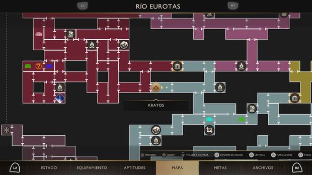God of War Sons of Sparta - Ubicación en el mapa de Las serpientes secretas 05