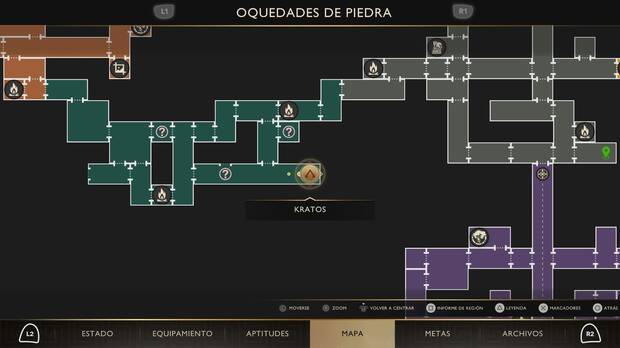 God of War Sons of Sparta - Ubicación en el mapa de Las serpientes secretas 06