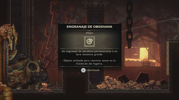 God of War Sons of Sparta - D�nde conseguir el engranaje de obsidiana para abrir la puerta de la Fundici�n del Ingenio