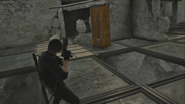 Resident Evil Requiem - Este de Raccoon City, armario que debe caer por el cristal para hacer aparecer una rampa