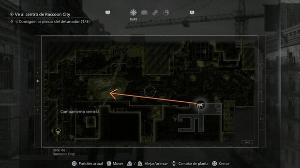 Resident Evil Requiem - Este de Raccoon City, imagen de referencia para localizar al Mr. Raccon sobre un veh�culo en la autopista sobre el Campamento central