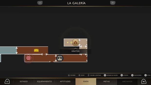 God of War Sons of Sparta - Ubicación en el mapa de las pruebas de los éforos