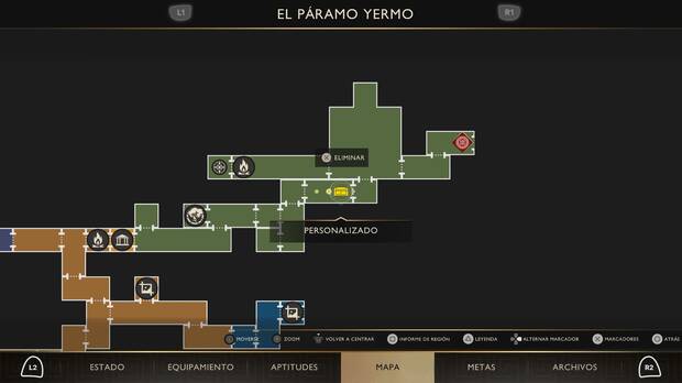 God of War Sons of Sparta - Localizaci�n en el mapa de la caja de hierro 16