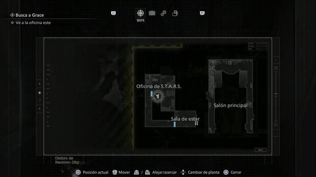 Resident Evil Requiem - R.P.D., ubicación de la Oficina de S.T.A.R.S. en el ala oeste de la primera planta de la comisaría