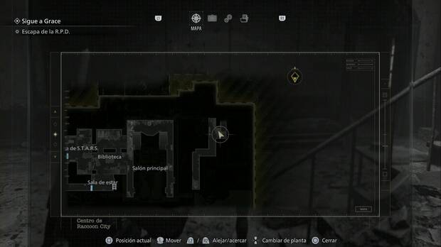 Resident Evil Requiem - R.P.D., zona este de la primera planta, accesible solamente desde la zona sudeste de la primera planta