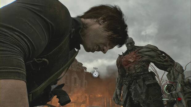 Resident Evil Requiem - R.P.D., QTE que se activa cuando el Super Tyrant te estampa contra un coche