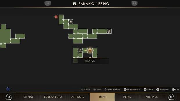 God of War Sons of Sparta - Ubicación en el mapa del Verraco veloz 06