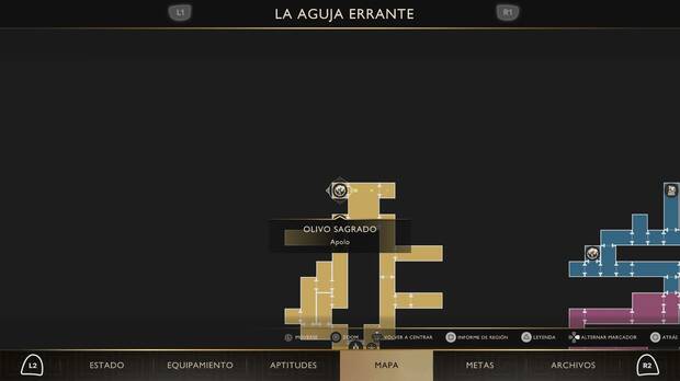 God of War Sons of Sparta - Localización en el mapa del olivo sagrado 24