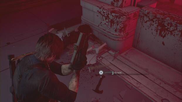 Resident Evil Requiem - ARK, Filo mortal en el suelo tras el combate con el comandante