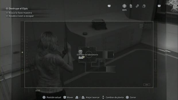 Resident Evil Requiem - ARK (II), ubicaci�n de la Entrada de laboratorio, la sala segura del principio de la parte de Grace en ARK