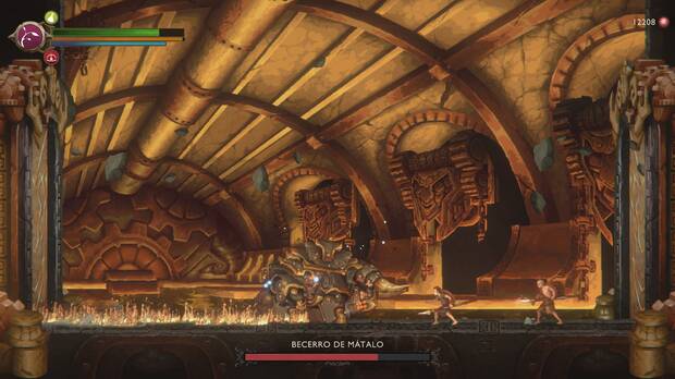 God of War Sons of Sparta - Consejos para el jefe Becerro de Mátalo