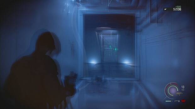 Resident Evil Requiem - ARK (III), Leon sufre los efectos de la enfermedad y la pantalla se ve borrosa