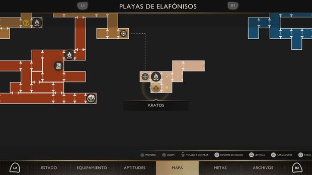 God of War Sons of Sparta - Ubicaci�n en el mapa del aquelarre y la lechuza enjaulada 03