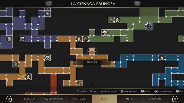 God of War Sons of Sparta - Ubicaci�n en el mapa del c�clope Salvaje de la misi�n Los fugitivos