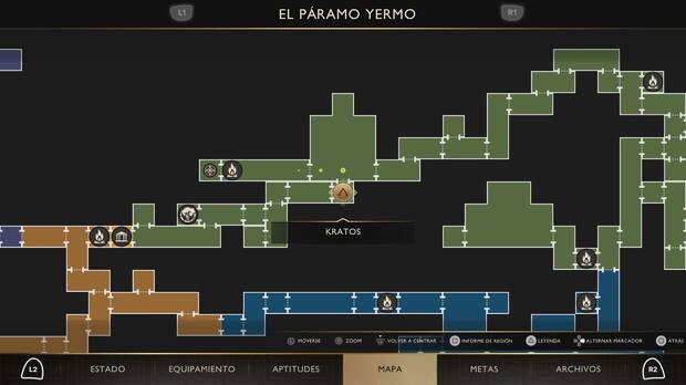 God of War Sons of Sparta - Ubicaci�n en el mapa del c�clope Martirizador de la misi�n Los fugitivos