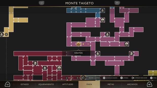 God of War Sons of Sparta - Ubicaci�n en el mapa del c�clope Tirano de la misi�n Los fugitivos