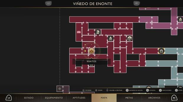 God of War Sons of Sparta - Localizaci�n en el mapa del objeto de valor 16