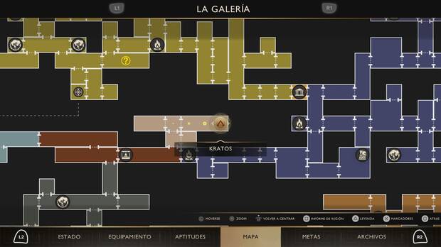 God of War Sons of Sparta - Localizaci�n en el mapa del objeto de valor 02