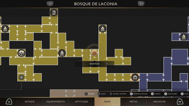 God of War Sons of Sparta - Localizaci�n en el mapa del objeto de valor 14