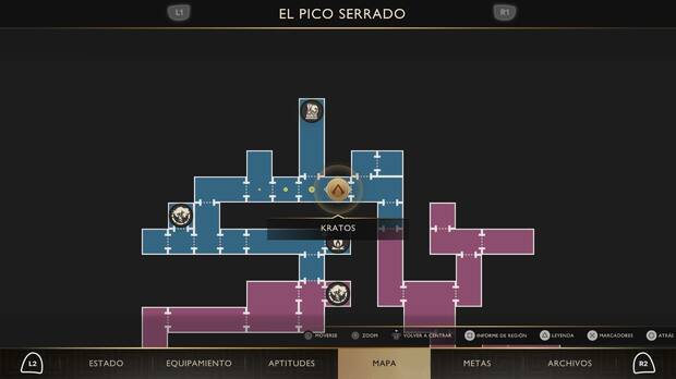 God of War Sons of Sparta - Localizaci�n en el mapa de la esquirla 21