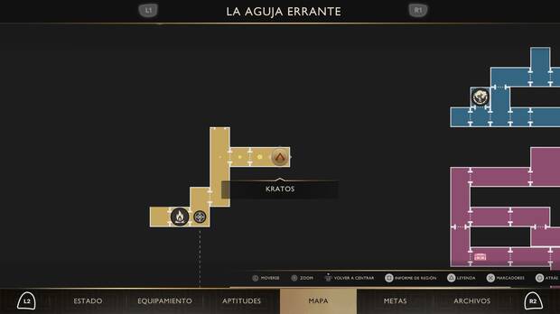 God of War Sons of Sparta - Localizaci�n en el mapa de la esquirla 28