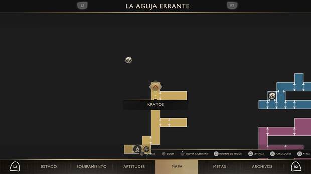God of War Sons of Sparta - Localizaci�n en el mapa de la esquirla 29