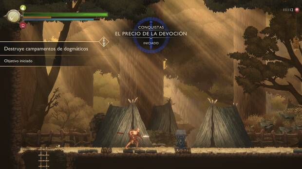 God of War Sons of Sparta - D�nde se encuentra el campamento de dogm�ticos 01 en la misi�n El precio de la devoci�n